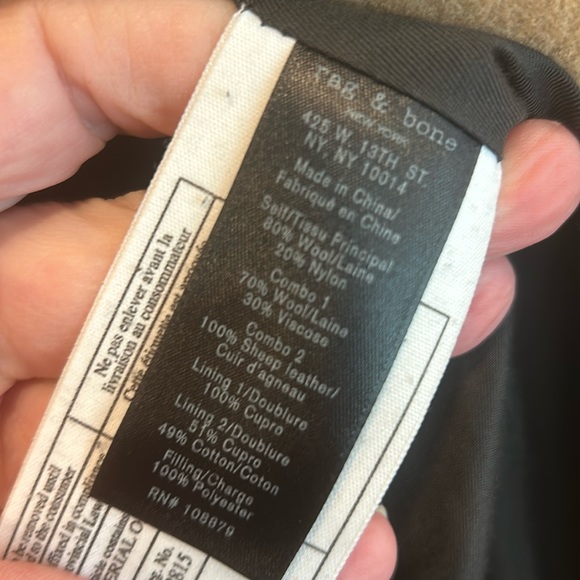 Rag & Bone Skye striped peacoat - Picture 10 of 16